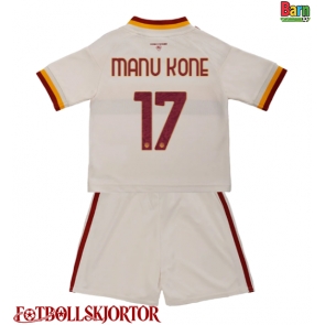 AS Roma Manu Kone #17 Borta Kläder Barn 2026-27 Kortärmad (+ Korta byxor)